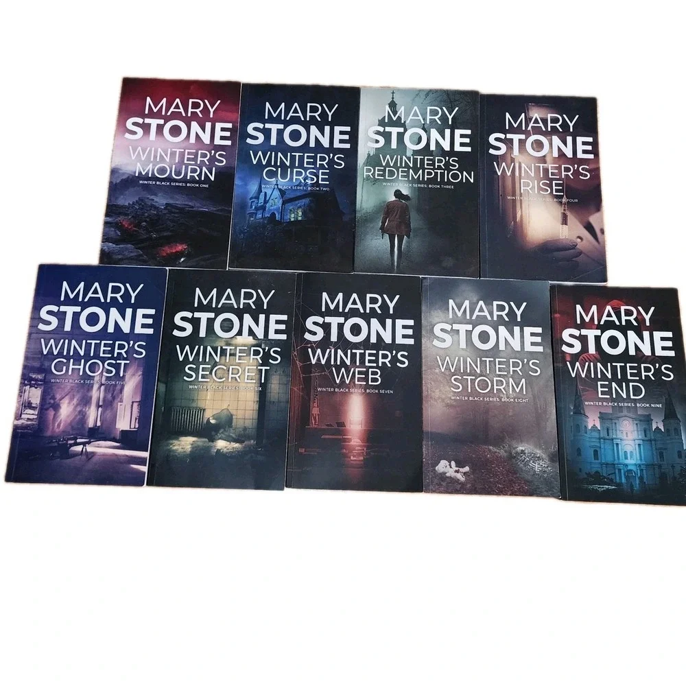 Mary Stone WINTER BLACK Book Series 1-9 Lot Paperback Suspense Mystery